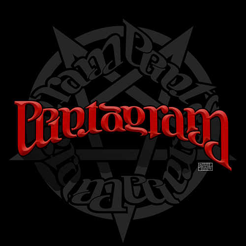 Pentagram ambigram
